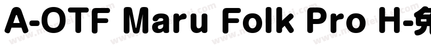 A-OTF Maru Folk Pro H字体转换